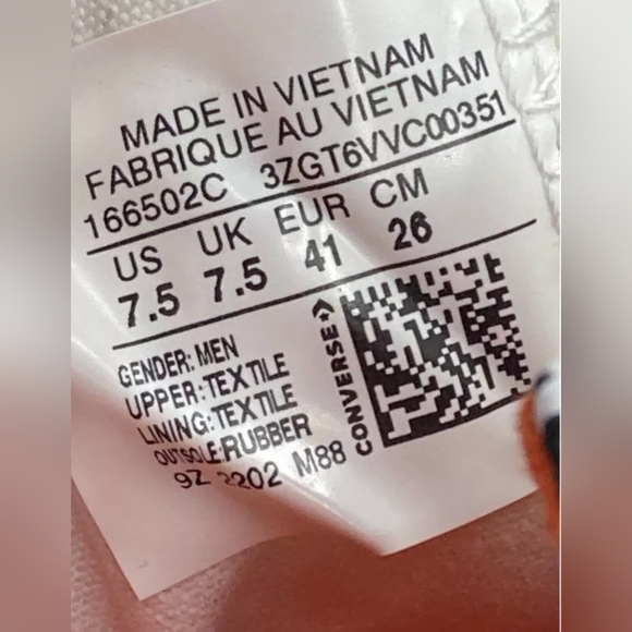 Converse Chuck Taylor Not A Chuck High Top Sneakers Men’s Size 7.5 New MSRP $75 - Picture 6 of 7